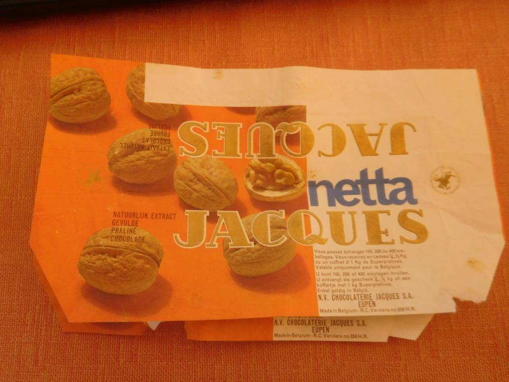 1 emballage chocolat Jacques Netta, Collections, Marques & Objets publicitaires, Enlèvement ou Envoi, Utilisé, Emballage