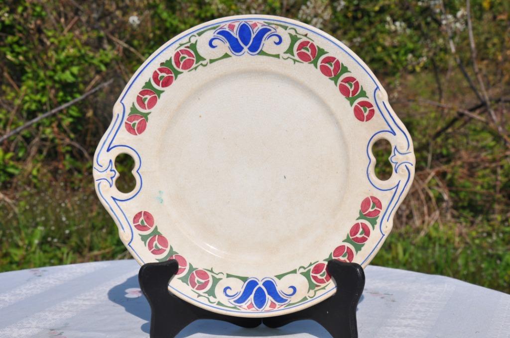 plat a pâtisseries avec poignée art deco, Enlèvement ou Envoi