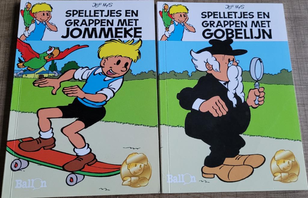 2 verzamelboekjes - Spelletjes en grappen met Jommeke (nieuw, Ophalen of Verzenden, Overige figuren, Nieuw, Boek of Spel