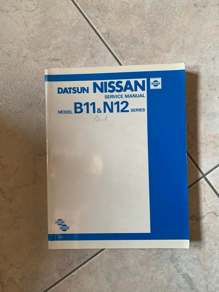 Datsun/Nissan service manual B11 & N12 series, Ophalen of Verzenden