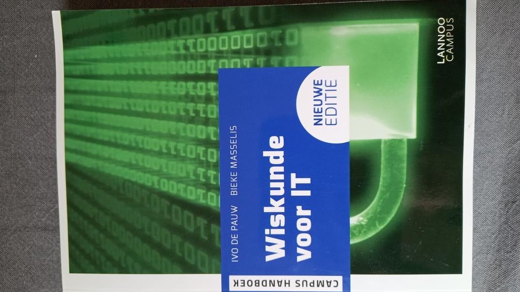 Bieke Masselis - Wiskunde voor IT, Boeken, Studieboeken en Cursussen, Zo goed als nieuw, Ophalen of Verzenden