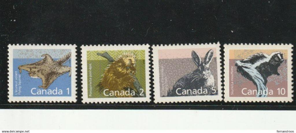CANADA TIMBRES 1988 N 1064 1065 1067 1069 NEUFS NON OBLITER, Ophalen of Verzenden, Postfris, Noord-Amerika