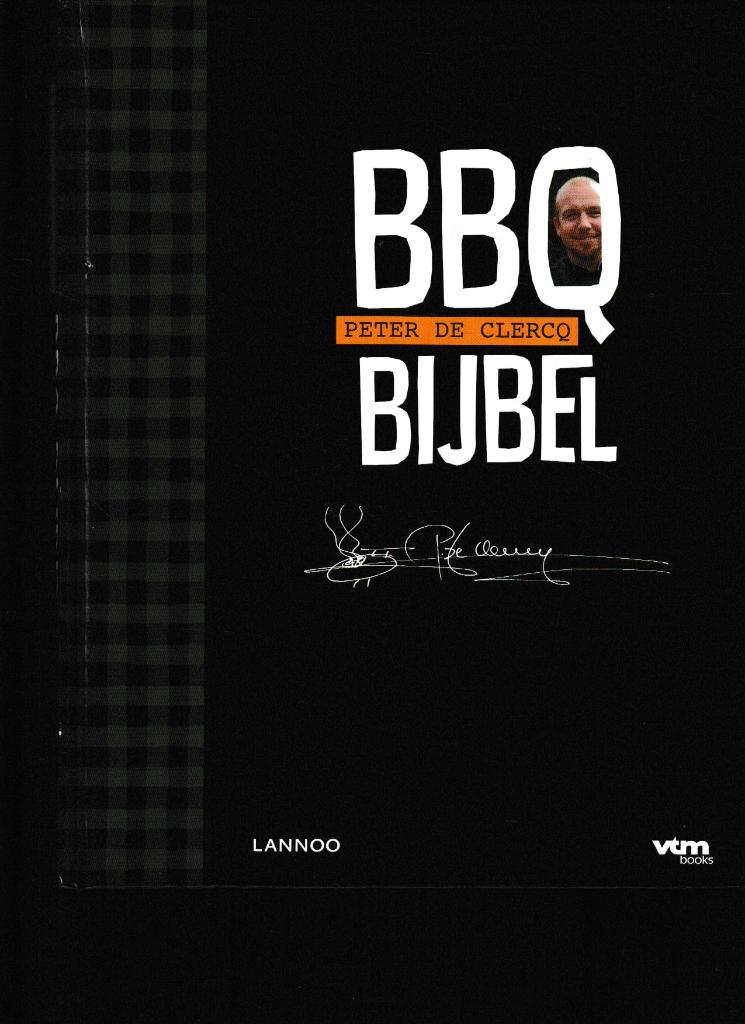 Boek : "De BBQ bijbel" - Peter De Clercq., Verzenden