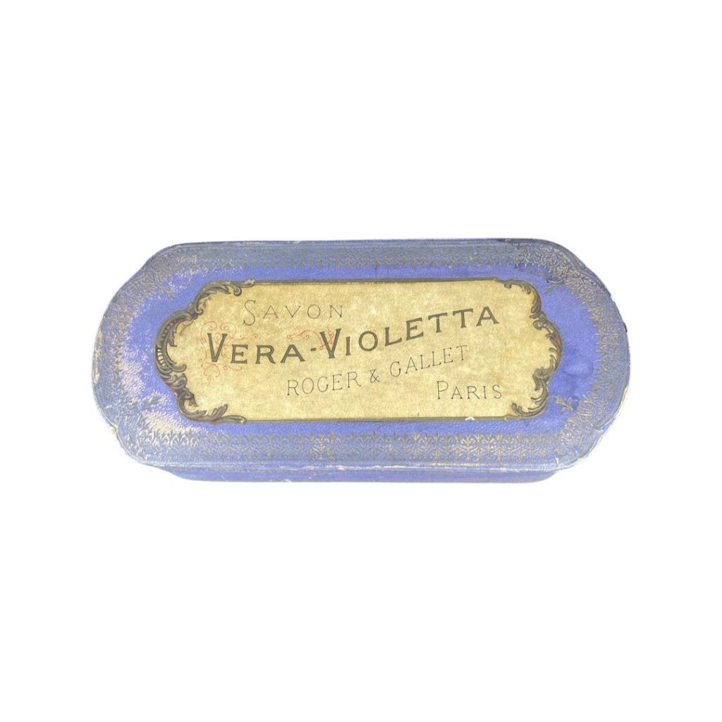 Oude Vera-Violetta Zeepkist Roger & Gallet Parijs, Antiek en Kunst, Ophalen of Verzenden
