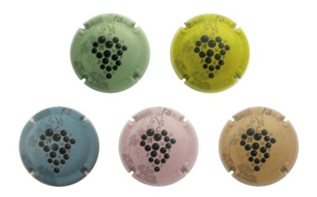 Champagne capsules - Generieken Grappe (G 1434), Envoi