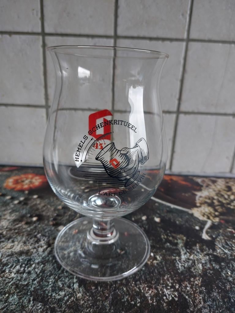 Duvel glas hemels schenkritueel, Verzamelen, Biermerken, Ophalen of Verzenden, Zo goed als nieuw, Duvel