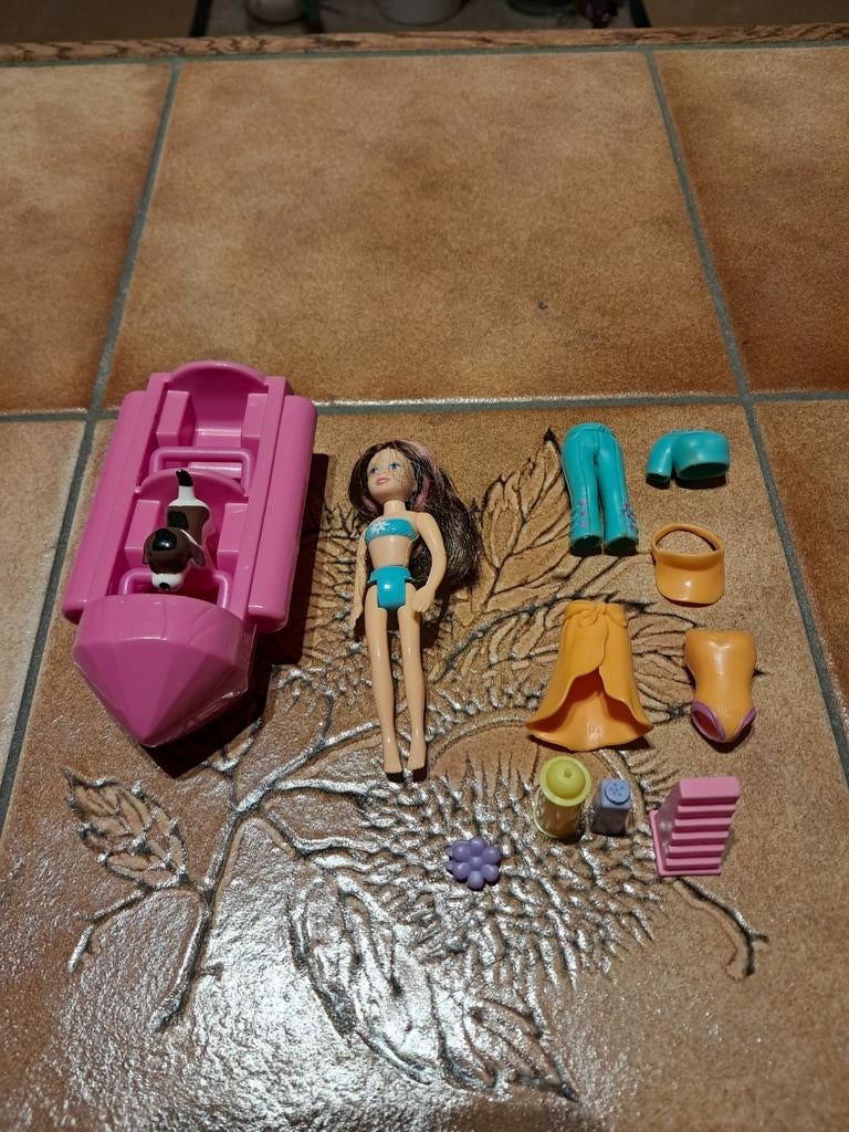 Polly Pocket 2003 Wild Waves - lange rit, Ophalen of Verzenden, Gebruikt, Overige typen