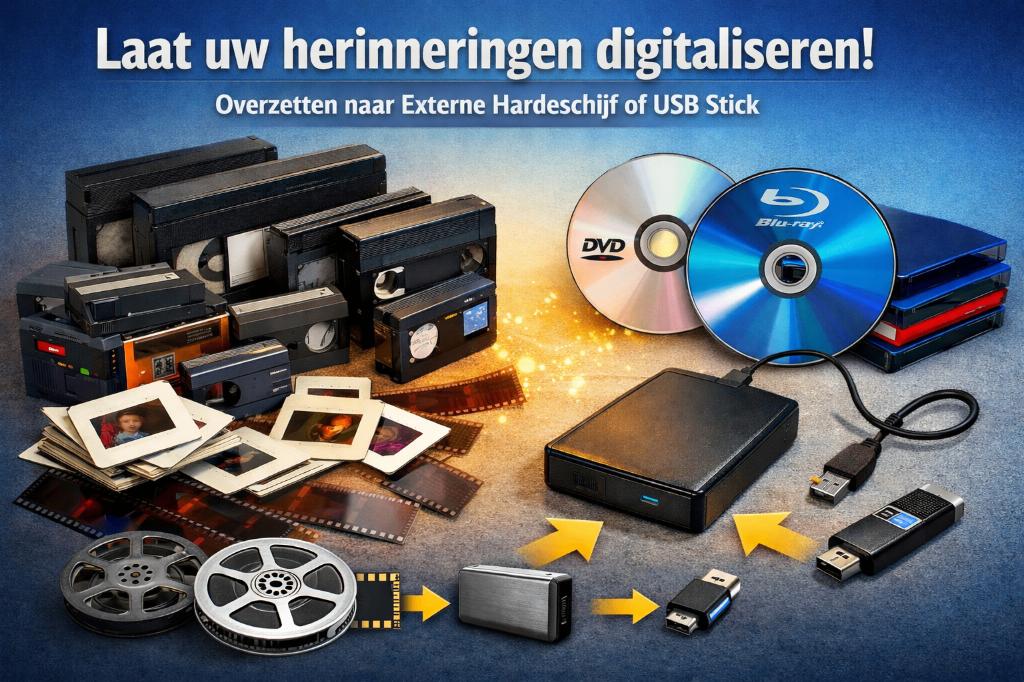 Digitaliseren van al uw media!  NIEUW, NIEUW!, Enlèvement ou Envoi