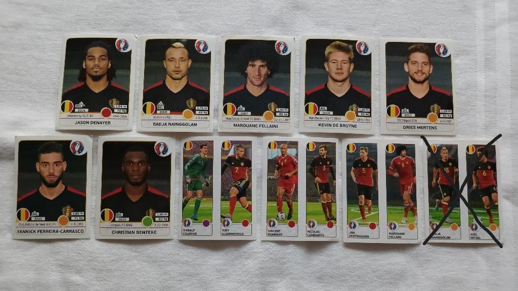 Stickers Rode Duivels Euro 2016, Ophalen of Verzenden, Zo goed als nieuw, Meerdere stickers