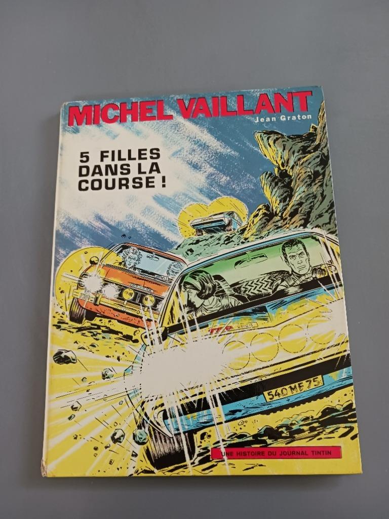 Michel Vaillant, HC 5 Filles d.l. Course, 1 édition, bon éta, Une BD, Enlèvement ou Envoi, Jean Graton
