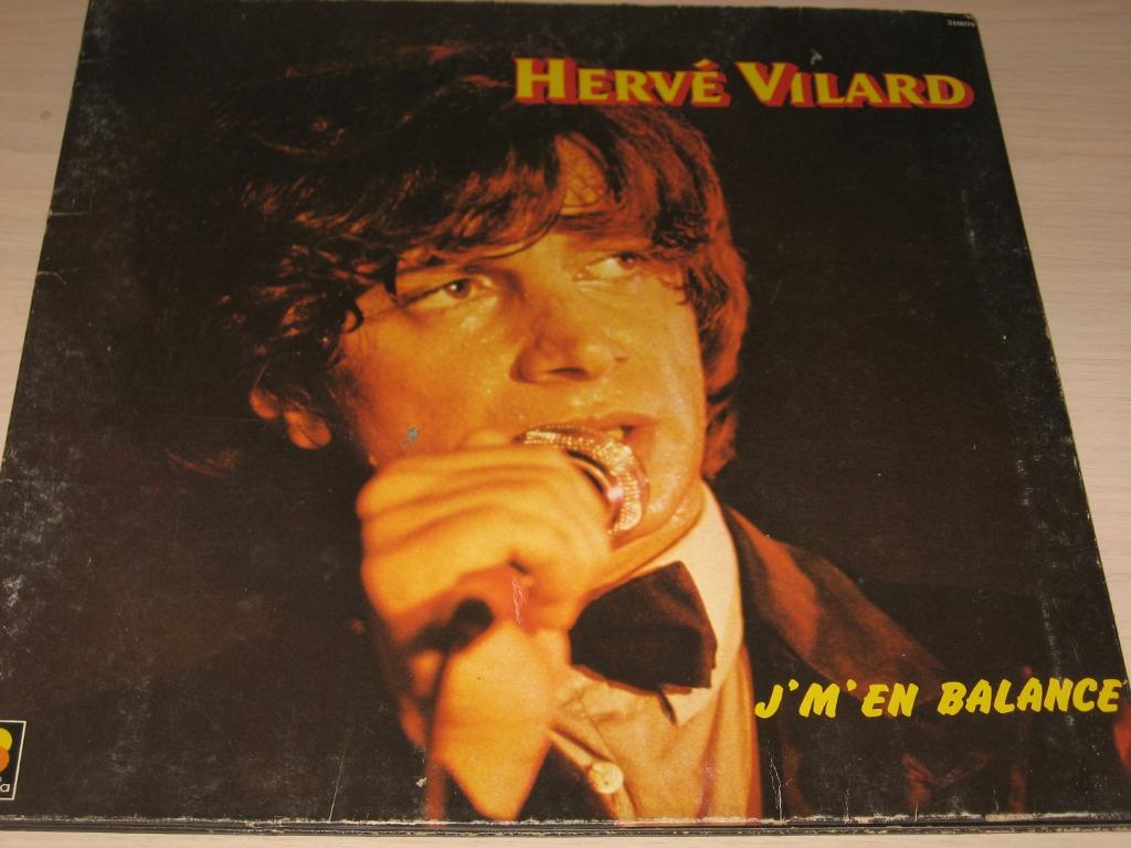 Disque vinyl 33 tours Hervé Vilard je m'en balance, Cd's en Dvd's, Vinyl | Pop, Zo goed als nieuw, Ophalen of Verzenden