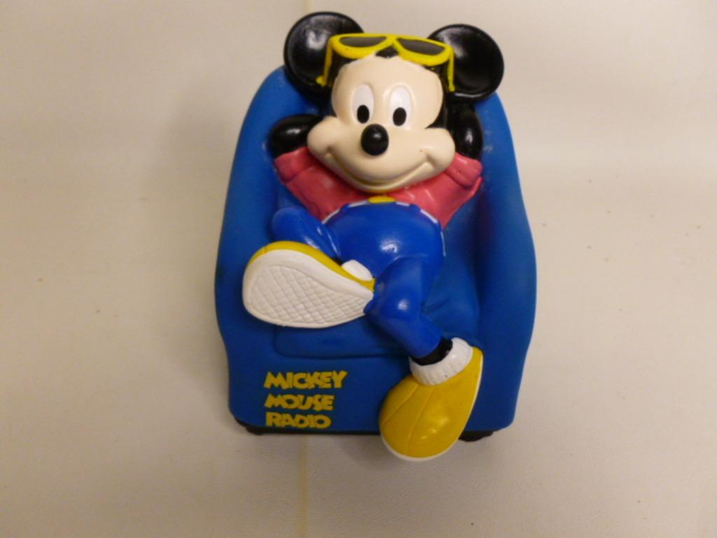 Micky Mousse MG radio,gemerkt,in goede en werkende staat., Ophalen of Verzenden, Mickey Mouse, Gebruikt, Beeldje of Figuurtje