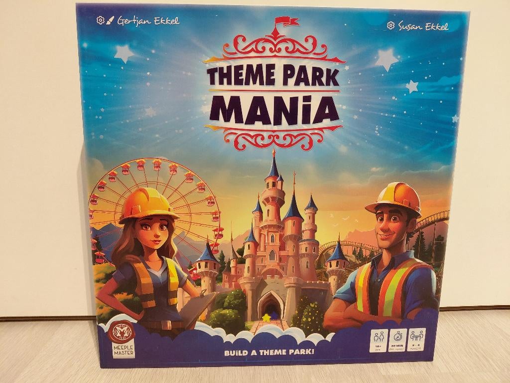 Theme Park Mania (familie-)bordspel, Een of twee spelers, Ophalen of Verzenden, Zo goed als nieuw, Meeple Master