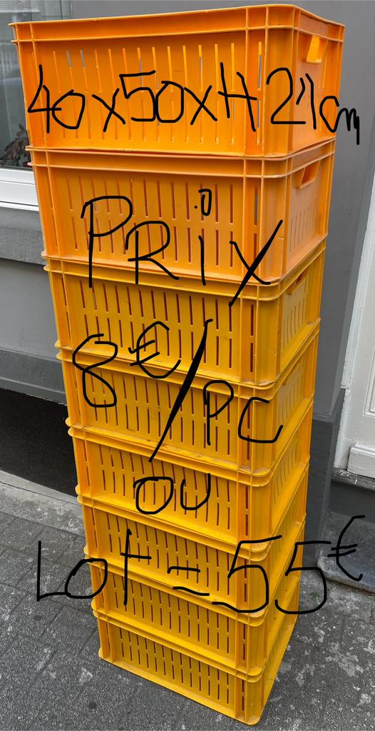 Bakken - dozen pvc 40x60xh15-20-25-30-35 vanaf 6 €/st, Ophalen of Verzenden, Gebruikt