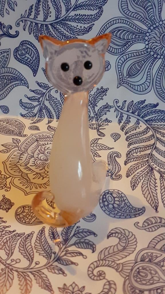 chat en verre murano (3), Collections, Enlèvement ou Envoi, Comme neuf, Animal