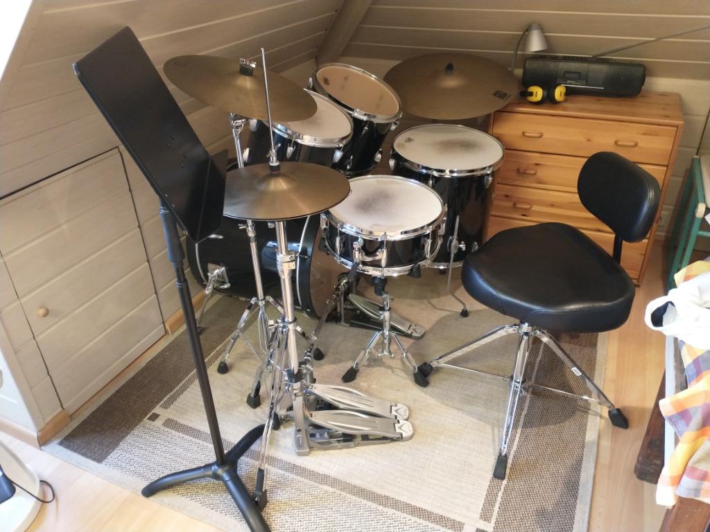 Volledige setup Tama Imperialstar, Speedcobra hardware, ..., Musique & Instruments, Batteries & Percussions, Comme neuf, Tama