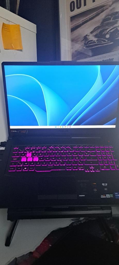 ASUS TUF GAMING F17, Zwart, azerty, Ophalen, Gebruikt, Met videokaart, ASUS