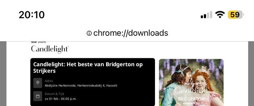 2 tickets Bridgerton candlelight te Herkenrode, Februari