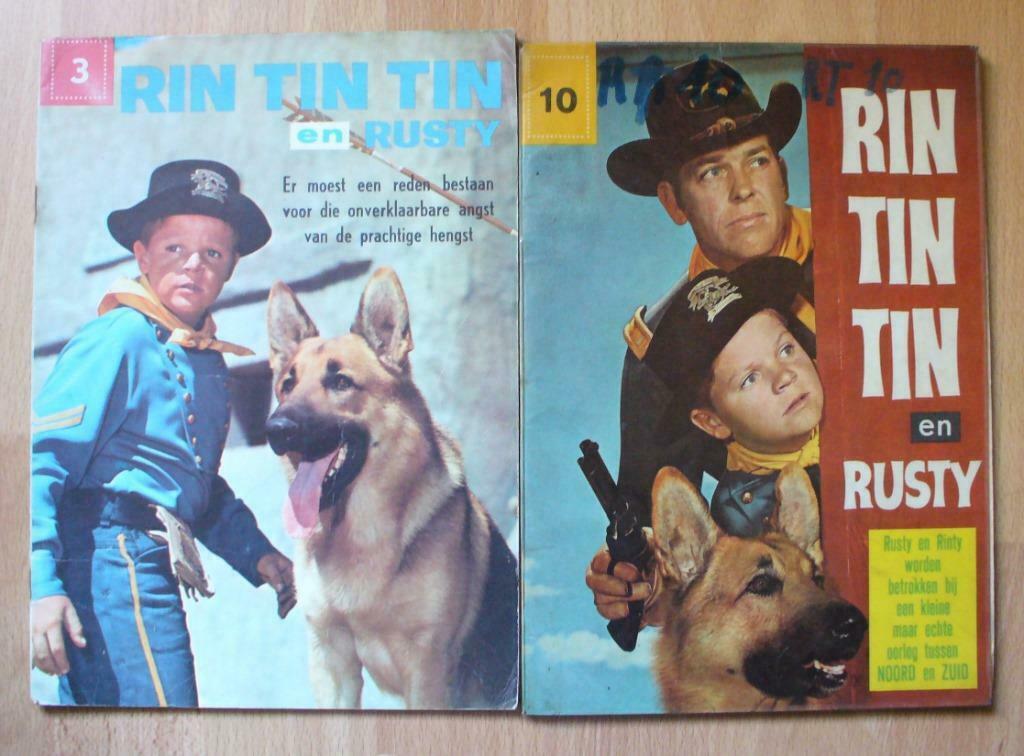 RIN TIN TIN EN RUSTY 3 + 10 WESTERN TV-serie, Plusieurs BD, Enlèvement ou Envoi, Utilisé