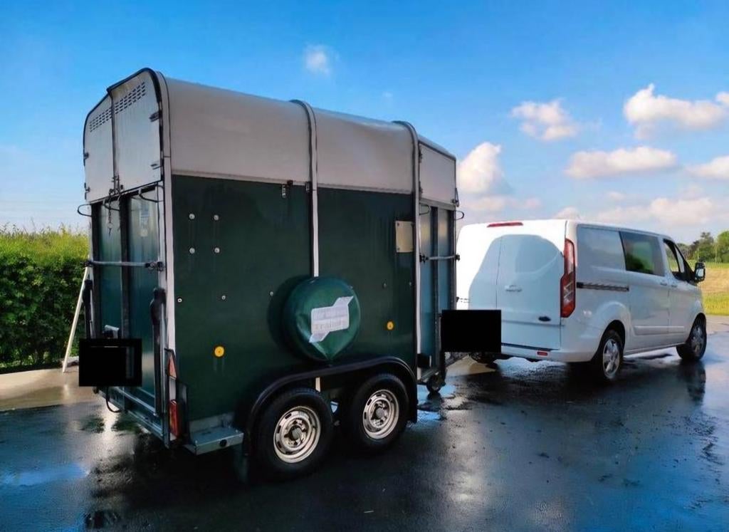 2paardstrailer TE HUUR, Ophalen, Gebruikt, Aluminium, 2-paards trailer
