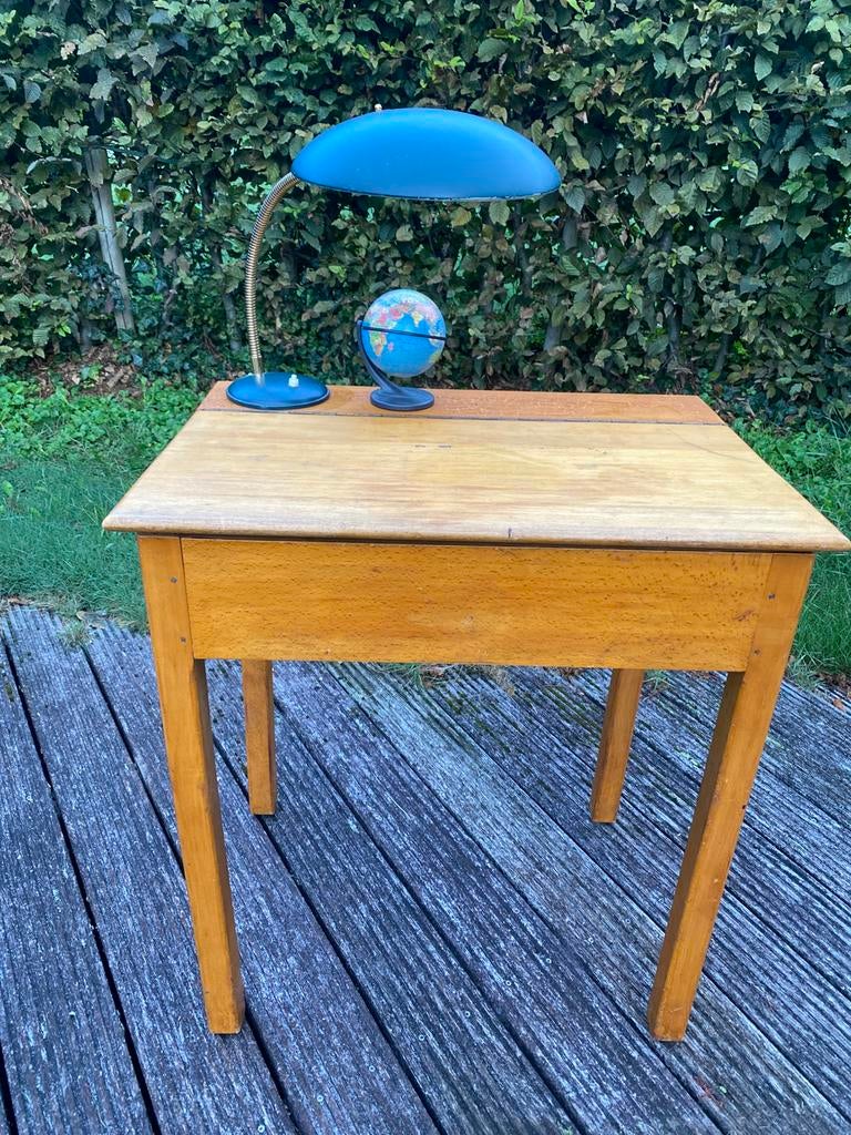 vintage tafel / schoolbank, Enlèvement, Maison et Meubles