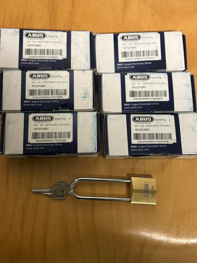 Hangslot merk Abus, Ophalen of Verzenden, Nieuw, Koper of Messing, Overige typen