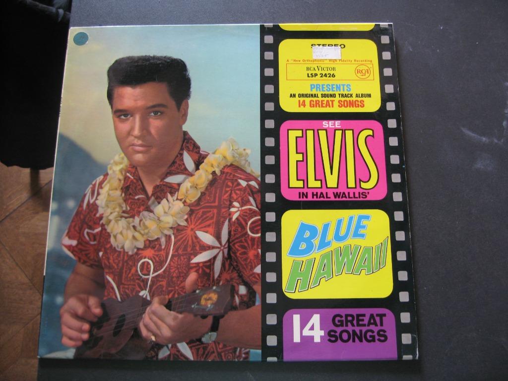 elvis presley blue hawaii made in germany lp, Enlèvement ou Envoi, Utilisé, 12 pouces, Pop rock