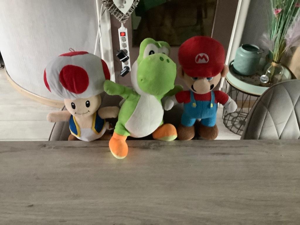 Supermario verschillende pluche characters (32 cm), Ophalen of Verzenden, Zo goed als nieuw, Overige typen