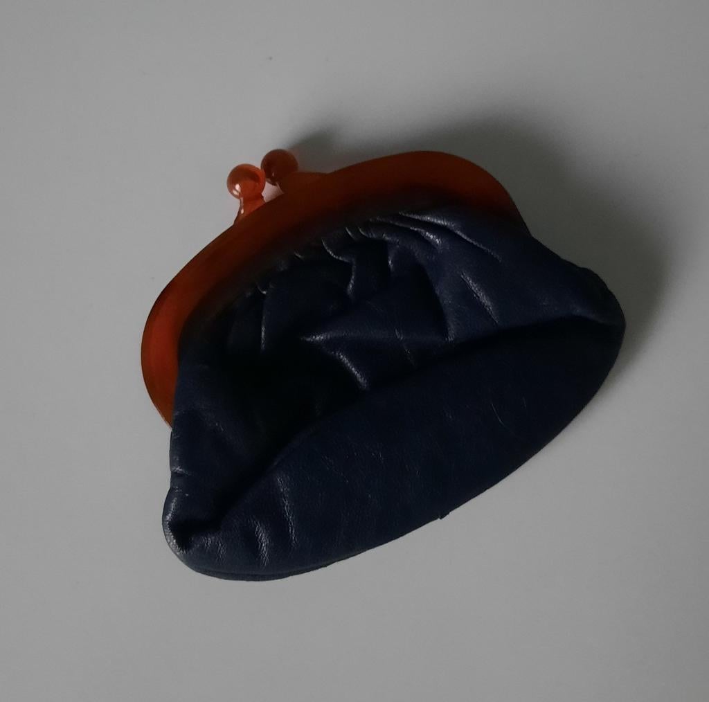 Vintage portemonnee, Handtassen en Accessoires, Portemonnees, Ophalen of Verzenden, Zo goed als nieuw, Met knipsluiting