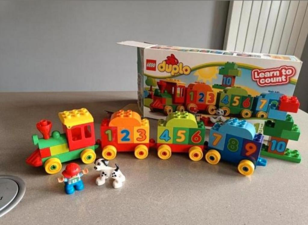 Duplo getallentrein, Ophalen of Verzenden, Zo goed als nieuw, Duplo