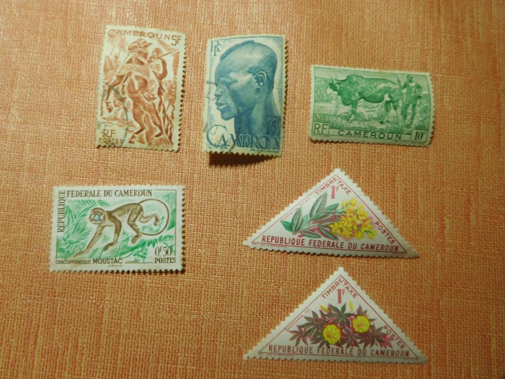 6 timbres du Cameroun, Enlèvement ou Envoi