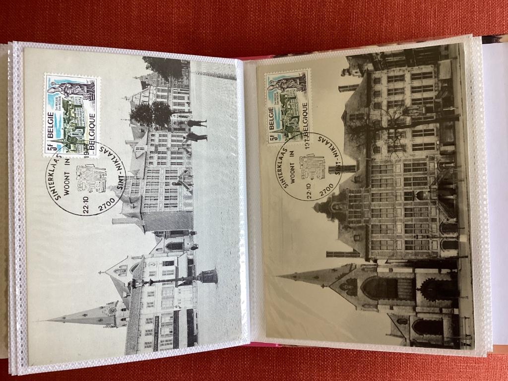 Lot postkaarten van Vlaamse Sint Niklaas kerken, Collections, Cartes postales | Thème, (Jour de) Fête, Enlèvement ou Envoi