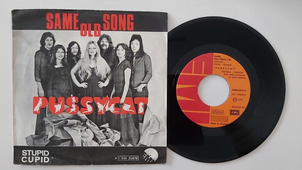 Pussycat - Hetzelfde oude liedje, 7 inch, Single, Ophalen of Verzenden, Zo goed als nieuw