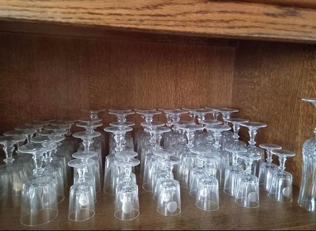 47- delig kristallen glazen Cristal d’arques, Antiek en Kunst, Ophalen