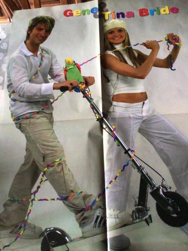 Poster Gene Thomas en Tina Bride, Ophalen of Verzenden
