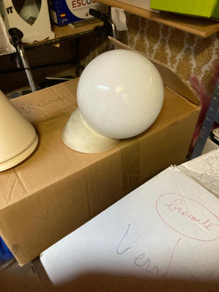 lampe boule murale, Enlèvement, Utilisé, Verre
