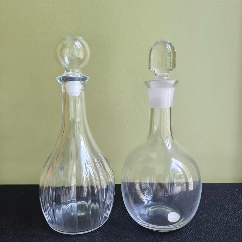 2 karaffen in glas, Ophalen of Verzenden