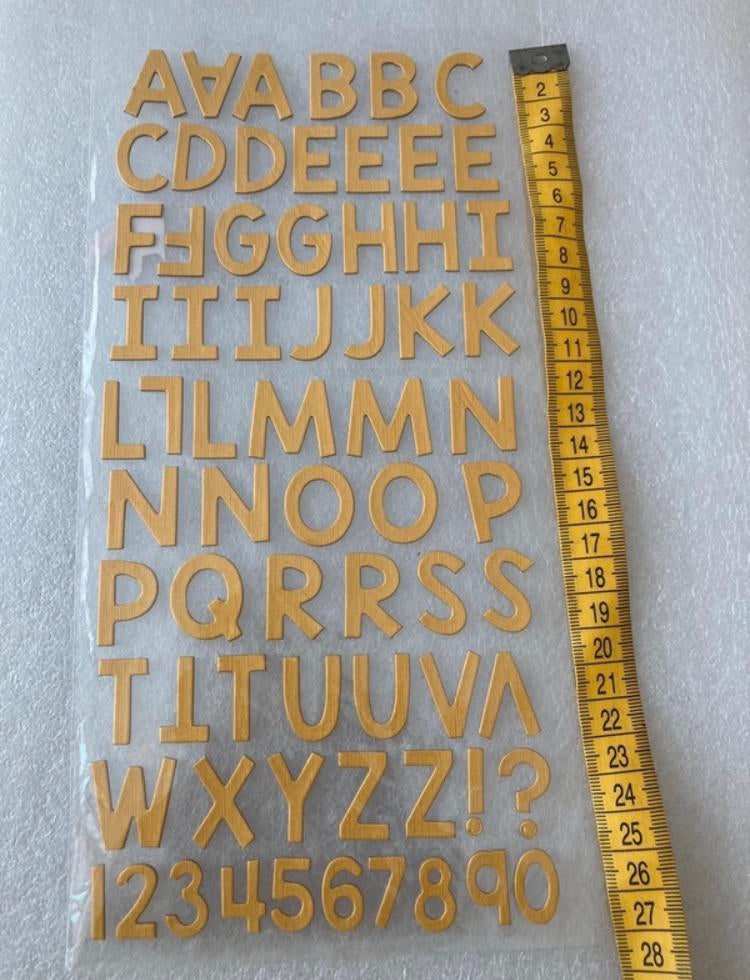 3D letters alfabet stickers, Hobby en Vrije tijd, Ophalen of Verzenden, Zo goed als nieuw