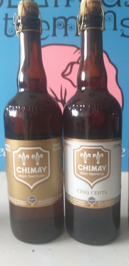 Chimay Cinq Cents , 75 cl en Chimay Blonde doré 75cl, Ophalen, Nieuw