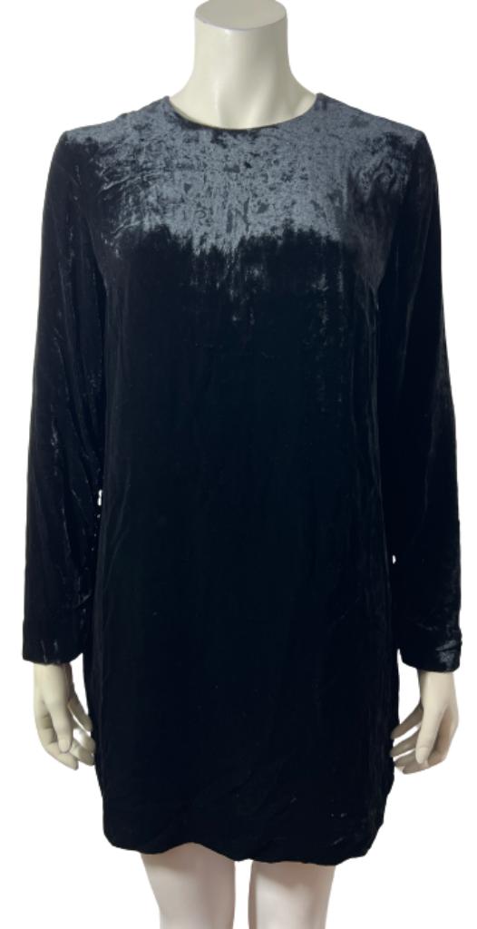COS velvet jurk - 40, Maat 38/40 (M), Verzenden, Zwart, Zo goed als nieuw
