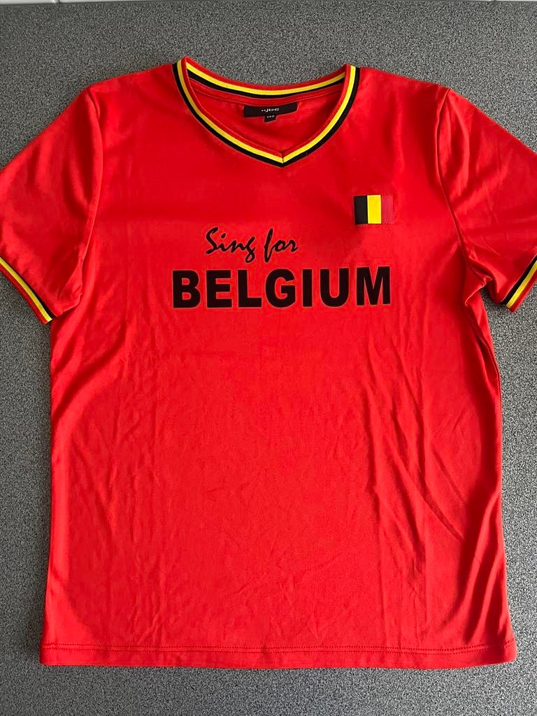Rood T-shirt ‘Belgium’ JBC - maat 140, Jongen of Meisje, Ophalen of Verzenden, Shirt of Longsleeve, Nieuw