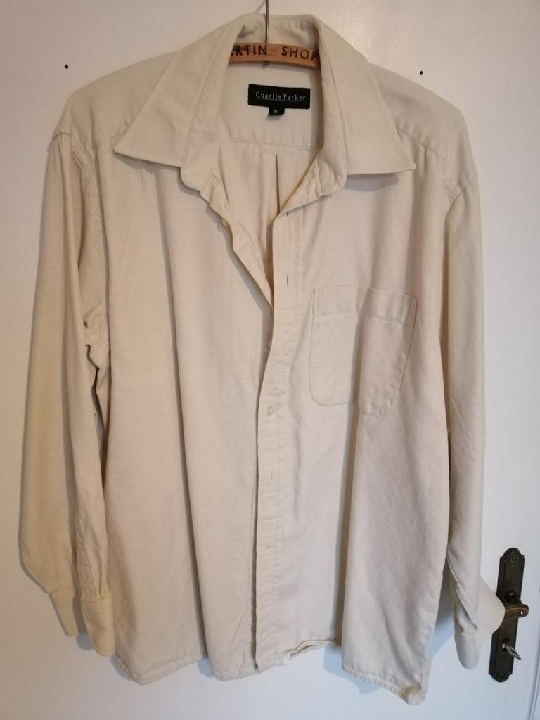 Chemise Charlie Parker beige XL 43/44, Kleding | Heren, Ophalen of Verzenden, Zo goed als nieuw, Beige