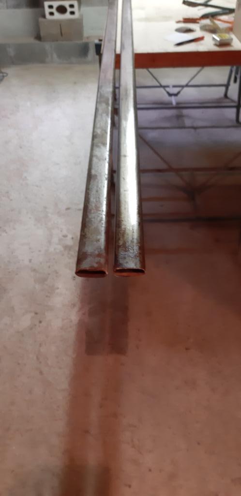 2 ovale ijzeren buizen, Doe-het-zelf en Bouw, Ophalen, Nieuw, Overige materialen