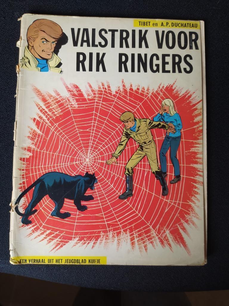 stripverhaal Valstrik voor Rik Ringers, Gelezen, Eén stripboek, Tibet & A.P. Duchâteau, Ophalen of Verzenden