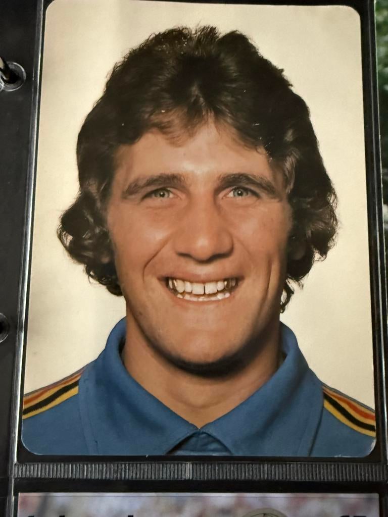 11 kaarten rode duivel pfaff, Ophalen of Verzenden, Zo goed als nieuw, Spelerskaart