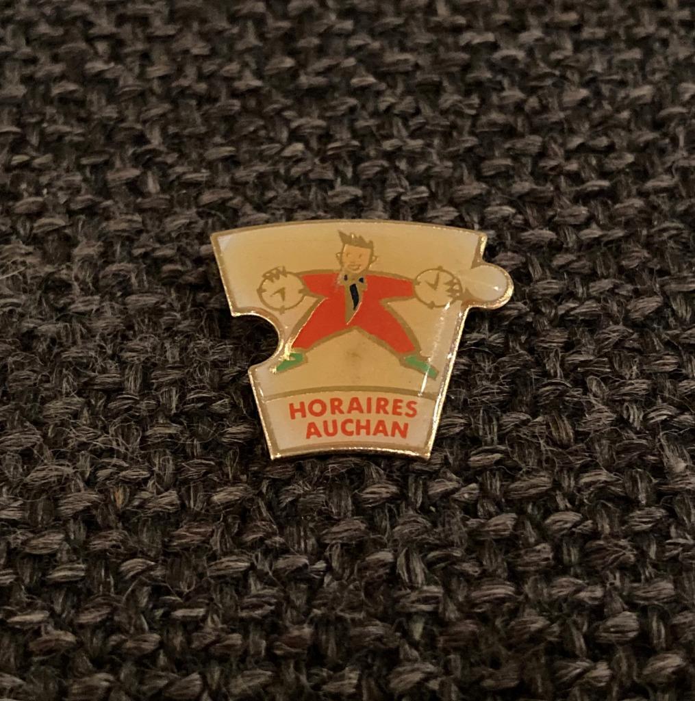 PIN - AUCHAN, Envoi, Utilisé, Autres sujets/thèmes, Insigne ou Pin's