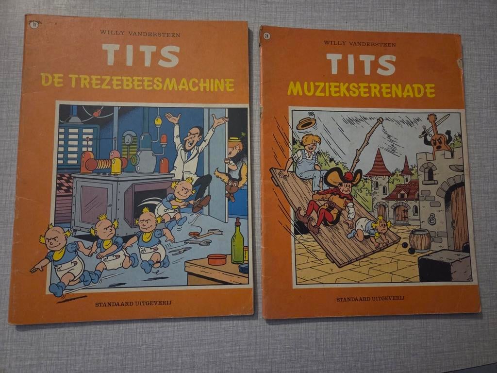 2 x Tits, 1ste druk., Boeken, Willy Vandersteen, Ophalen of Verzenden, Zo goed als nieuw, Meerdere stripboeken