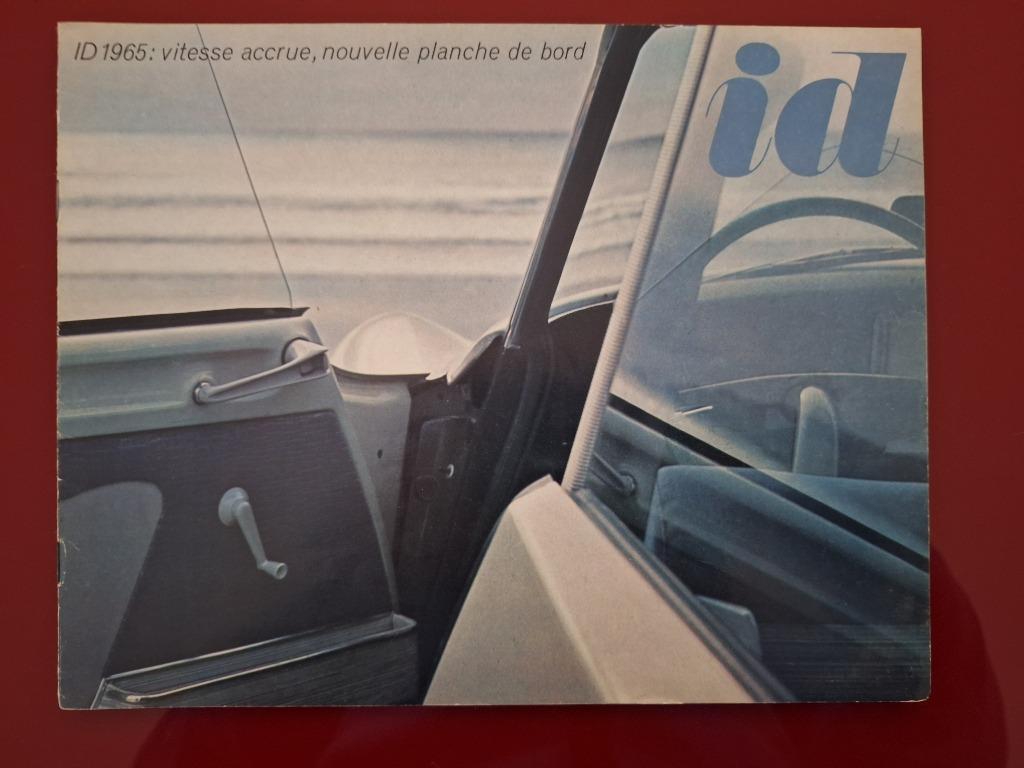 Citroën ID 1965 brochure 8 pages France, Enlèvement ou Envoi, Utilisé, Citroën