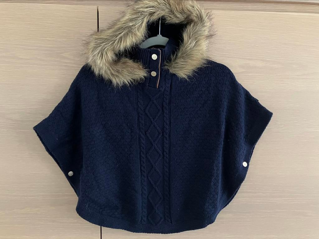 Donkerblauwe poncho Okaïdi - 12 jaar, Enfants & Bébés, Vêtements enfant | Taille 152, Enlèvement ou Envoi, Comme neuf, Okaïdi