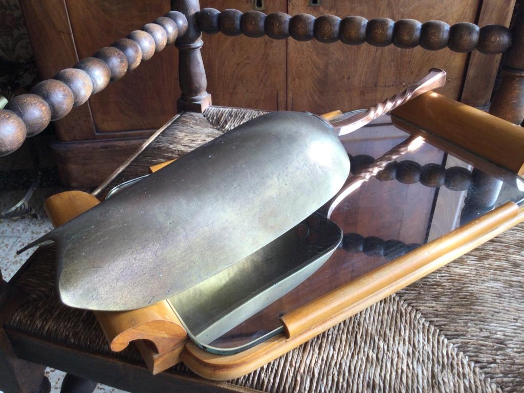 Ancienne pèle à charbon en cuivre XIXe, Enlèvement ou Envoi, Cuivre